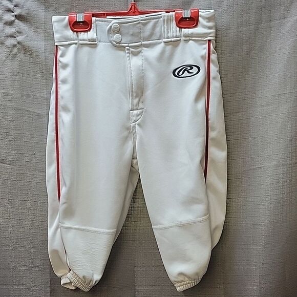 Rawlings Pro-dri Knickers Baseball Knickers Youth Med with Red Stripe (2) - Picture 1 of 8